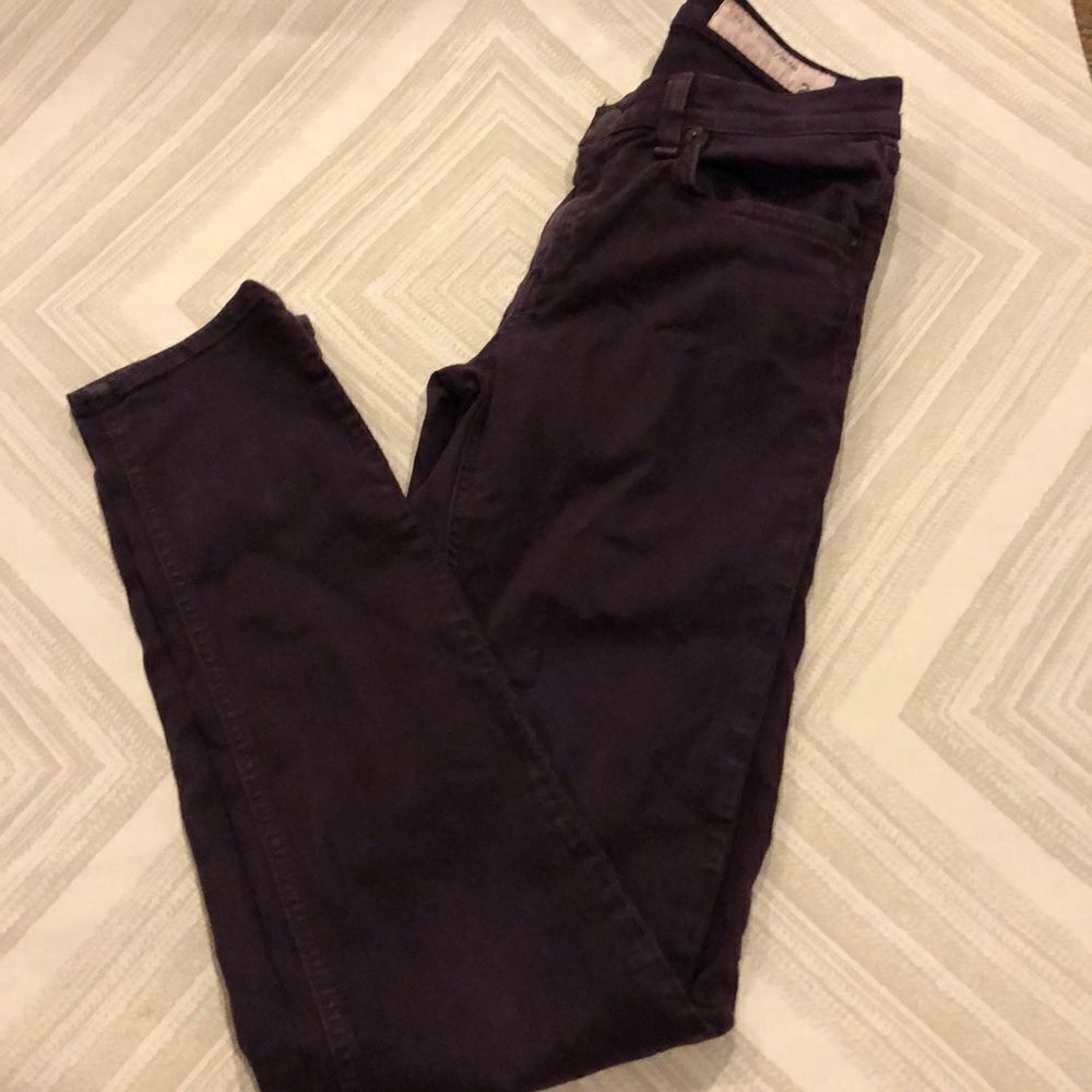 Rag & Bone Skinny Maroon/Brown Jeans
